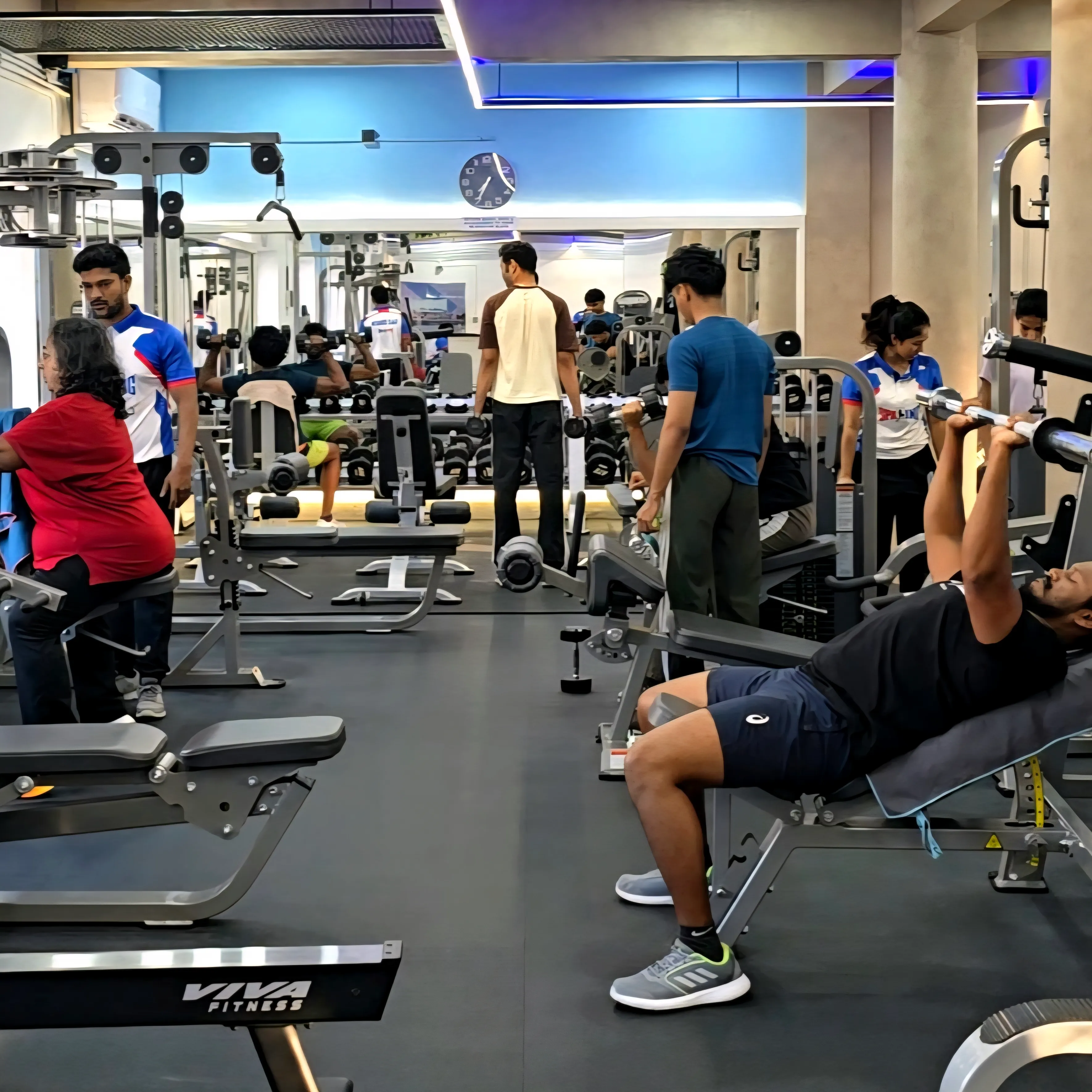 Weight training area at Sparing Multi Gym